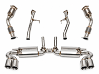 Fabspeed Exhaust Performance Package WITHOUT ECU Tuning Upgrade, Polished Stainless Steel. Porsche 957 Turbo / Turbo S (2008-2010) - 95511302340, 95511302440, 95511302230, 95511302231, 95511302130, 95511302131 - FS.POR.957T.SPKGP